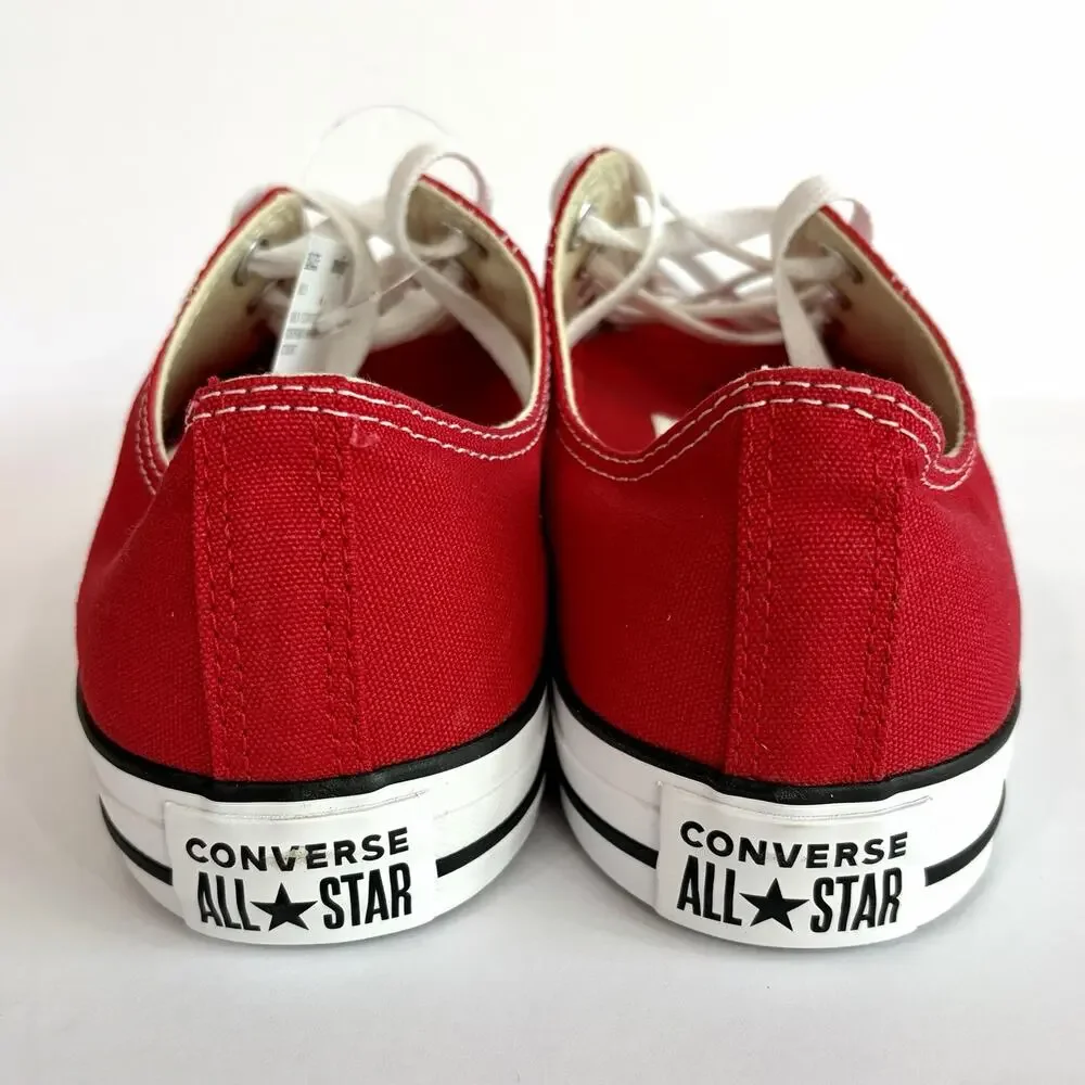 Converse All Star Chuck Taylor Shoes Ox Canvas Low Top Red Men's Size 10.5 M9696